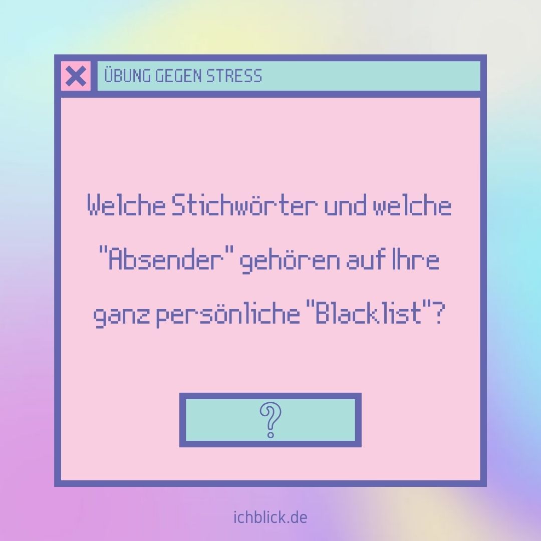 Welche Stichwörter und welche Absender gehören auf Ihre Blacklist?