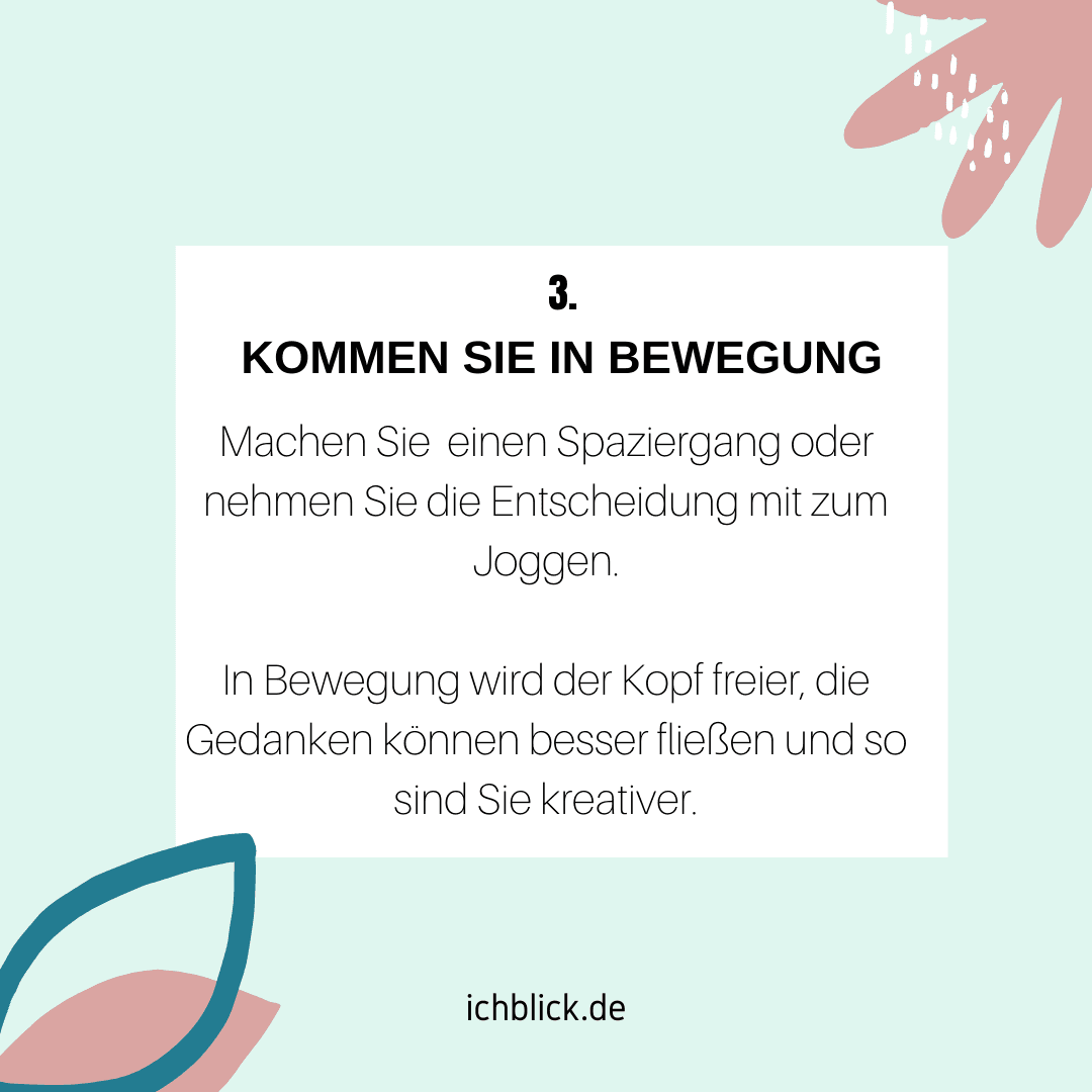 Kommen Sie in Bewegung