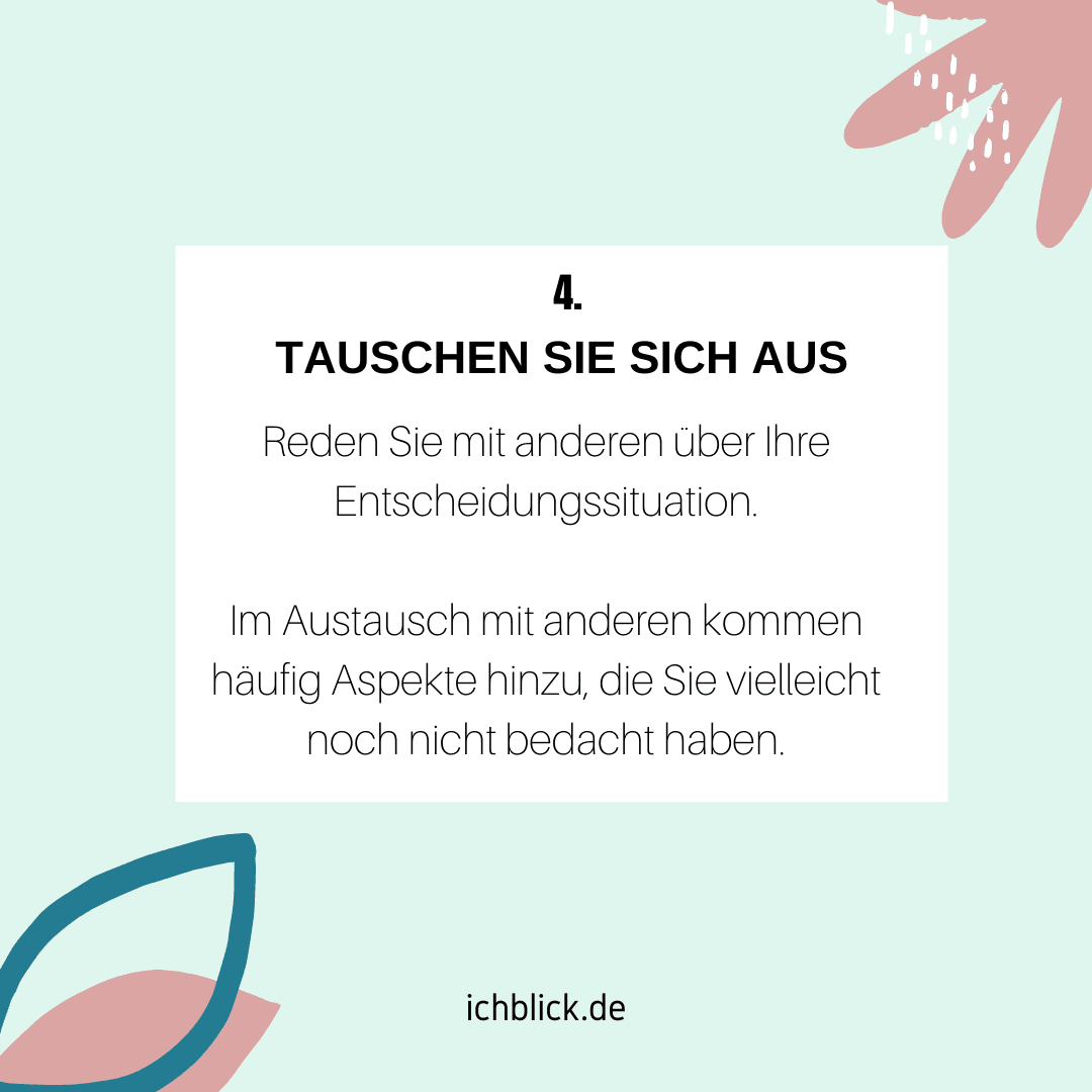 Tauschen Sie sich aus!