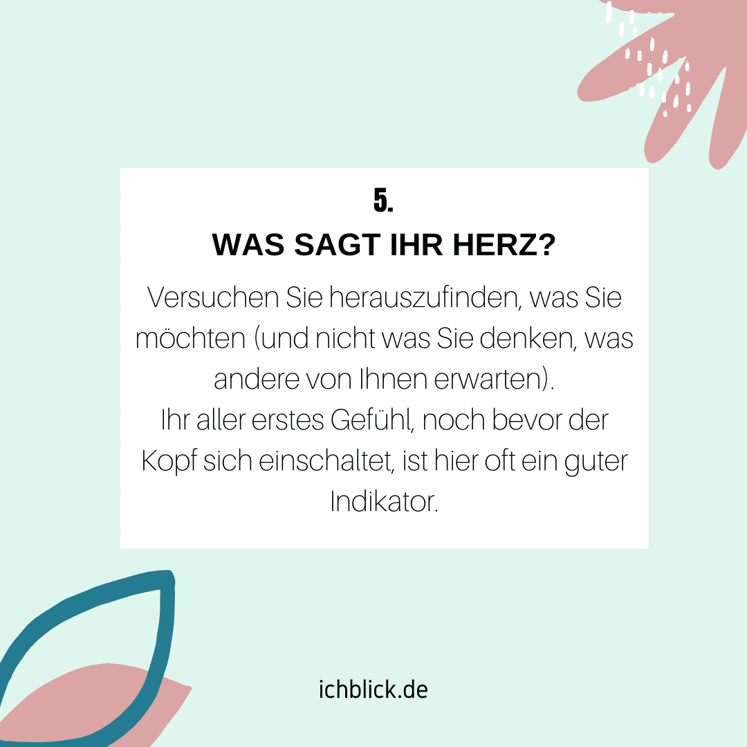 Was sagt Ihr Herz?