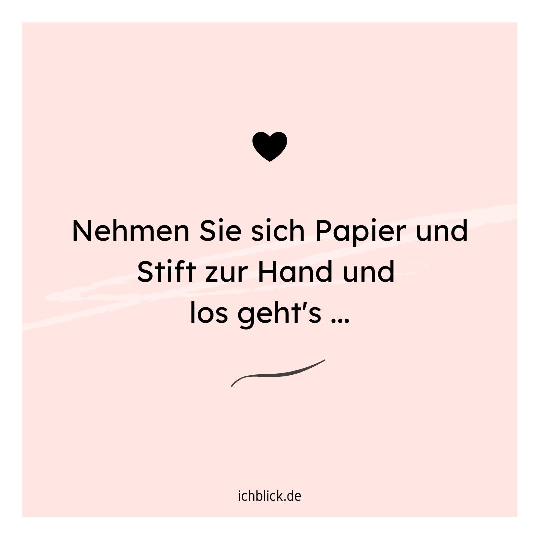Nehmen Sie sich ein Papier und Stift zur Hand uns los gehts